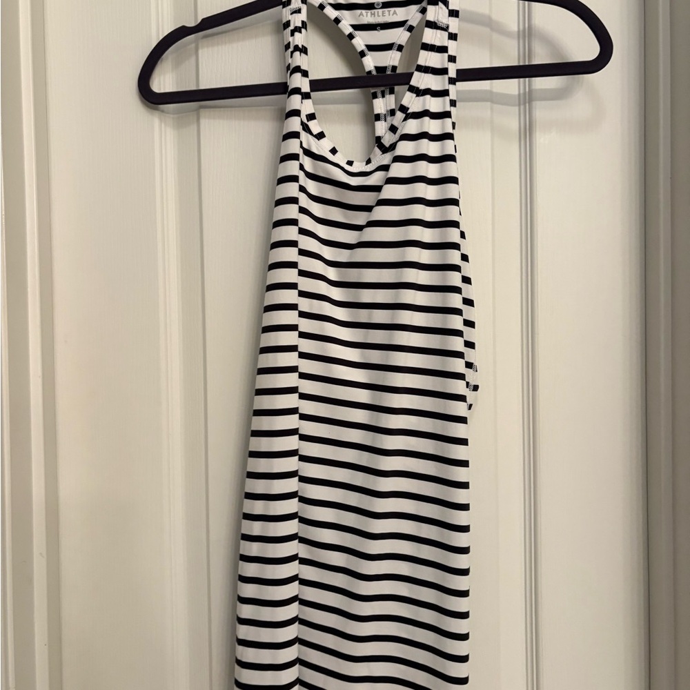 Athleta Monochrome Striped Racerback Tank